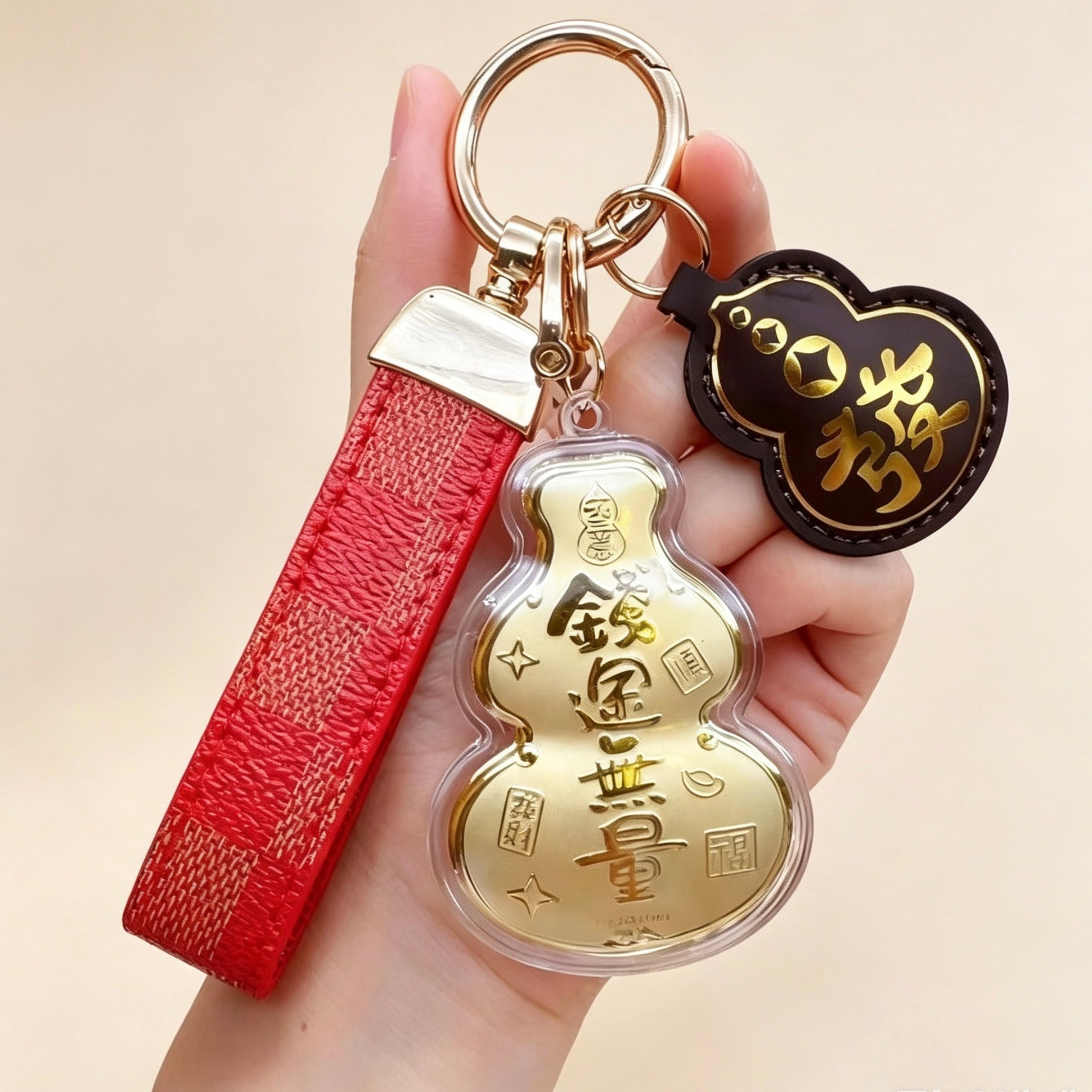 Lucky Blessing Keychain – Creative Fortune & Prosperity Accessory