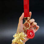 God of Wealth Horse Keychain – Fortune & Success Charm