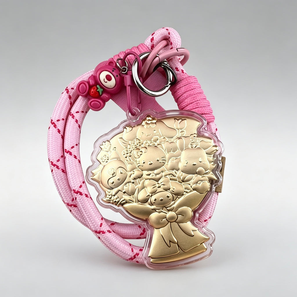 Cartoon Bouquet Keychain – Cute & Stylish Floral Accessory