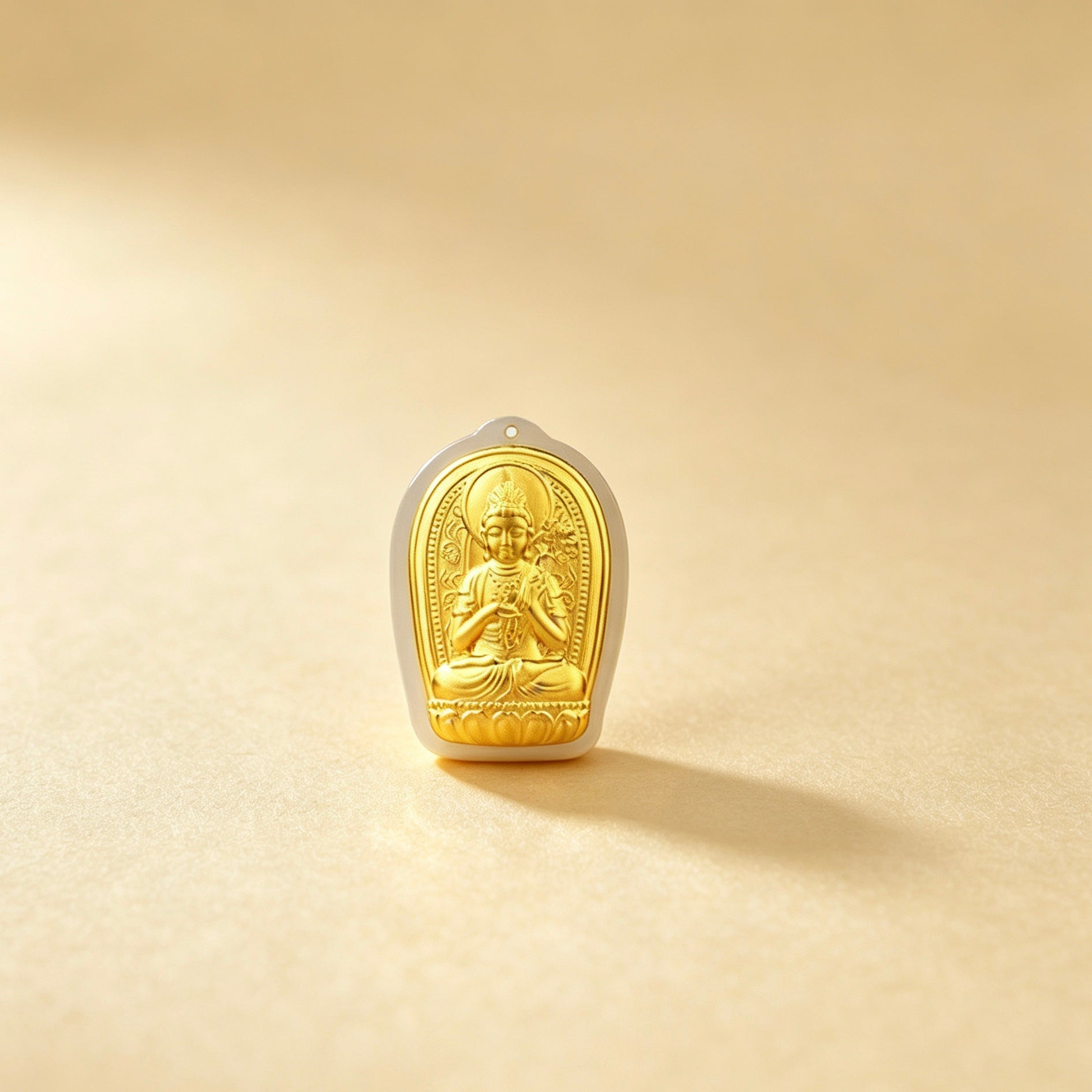 Chinese Zodiac Guardian Buddha Gold Statue Feng Shui Protection Ornament Gift Set