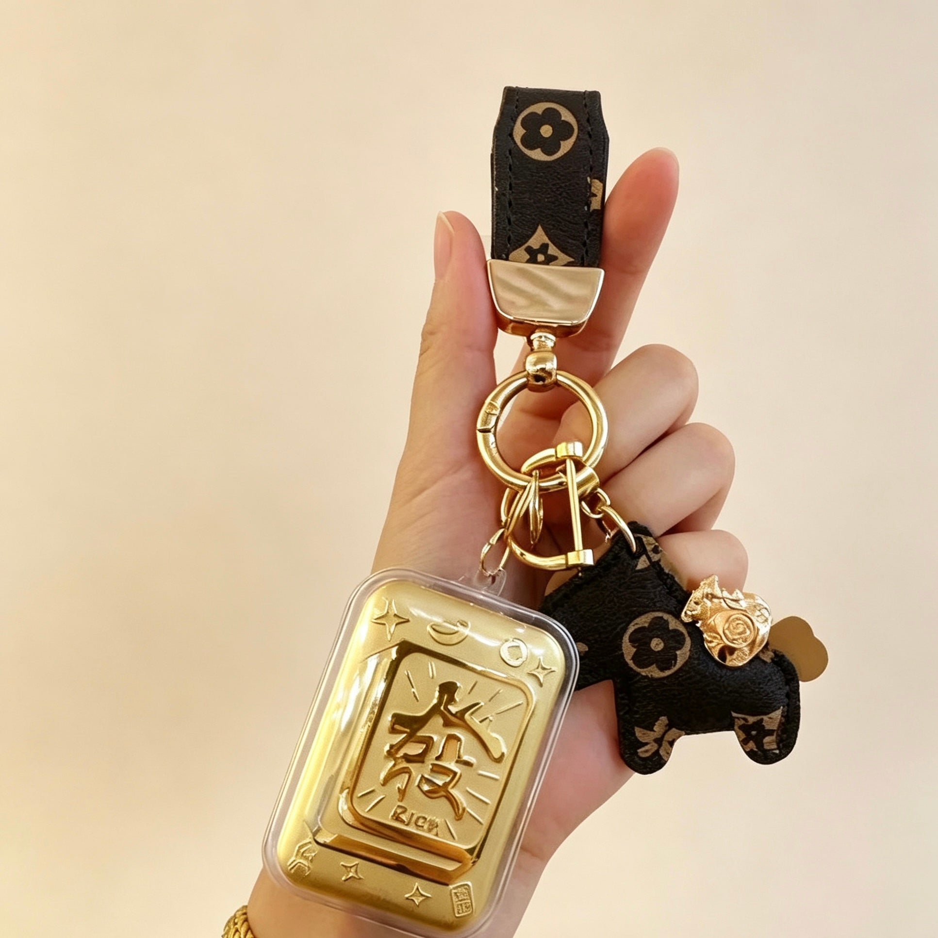 Lucky Blessing Keychain – Creative Fortune & Prosperity Accessory