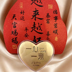Gold Foil Heart Shape Blessing Romantic Gift with Gift Box