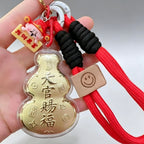 Gourd Keychain Pendant – Lucky Blessing & Prosperity Charm