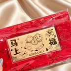 Gold Foil Lucky Banknote Red Packet Prosperity Wealth Gift