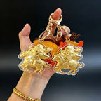 God of Wealth Horse Keychain – Fortune & Success Charm