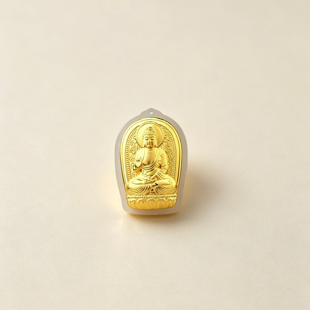 Chinese Zodiac Guardian Buddha Gold Statue Feng Shui Protection Ornament Gift Set