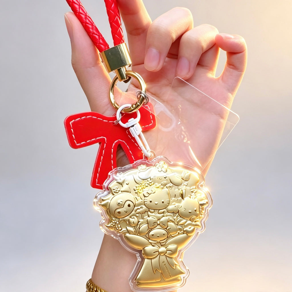 Cartoon Bouquet Keychain – Cute & Stylish Floral Accessory
