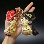 God of Wealth Keychain – Fortune & Prosperity Lucky Charm