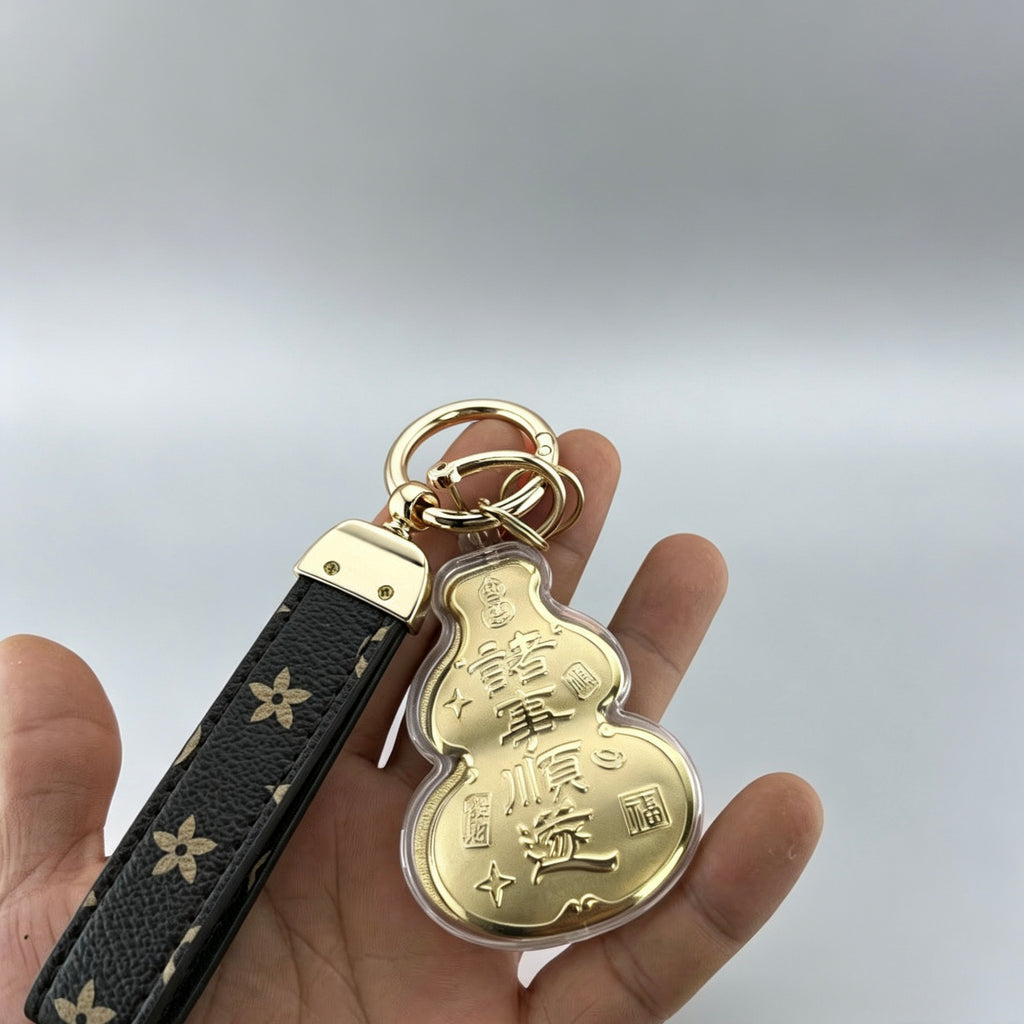 Gourd Keychain Pendant – Lucky Blessing & Prosperity Charm