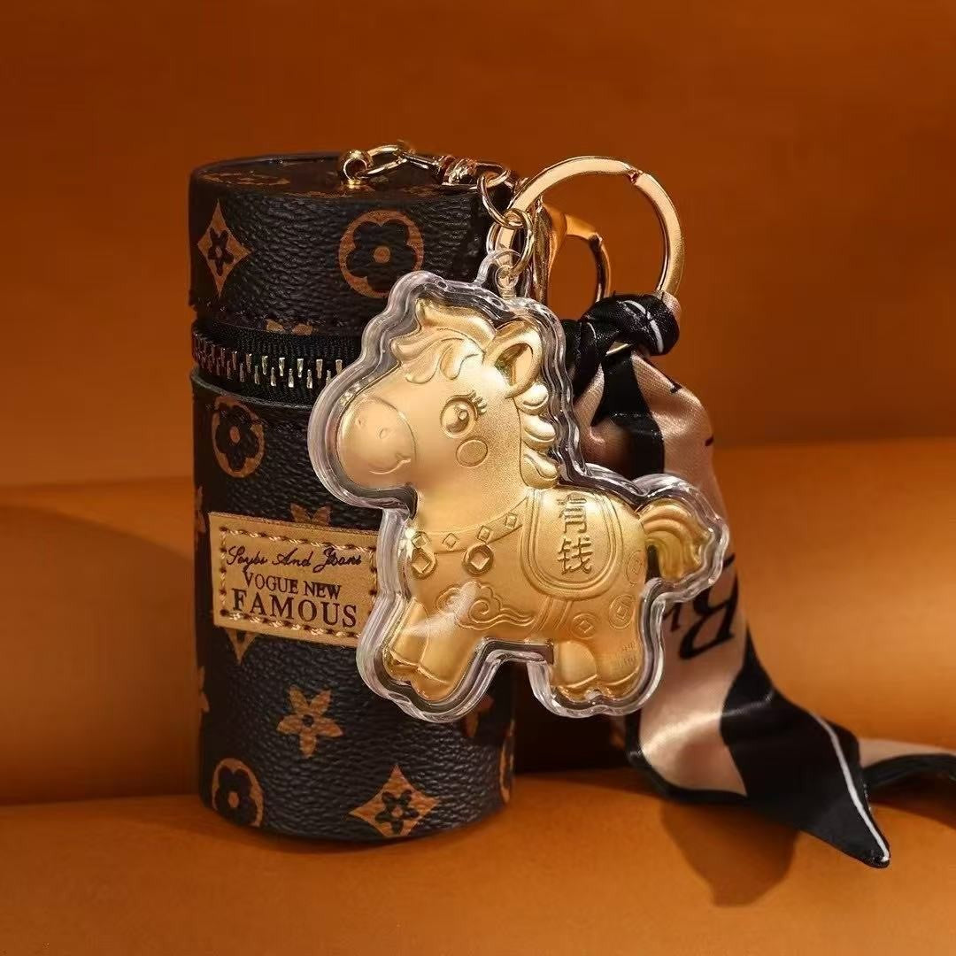 Instant Wealth God Keychain – Prosperity & Fortune Pendant