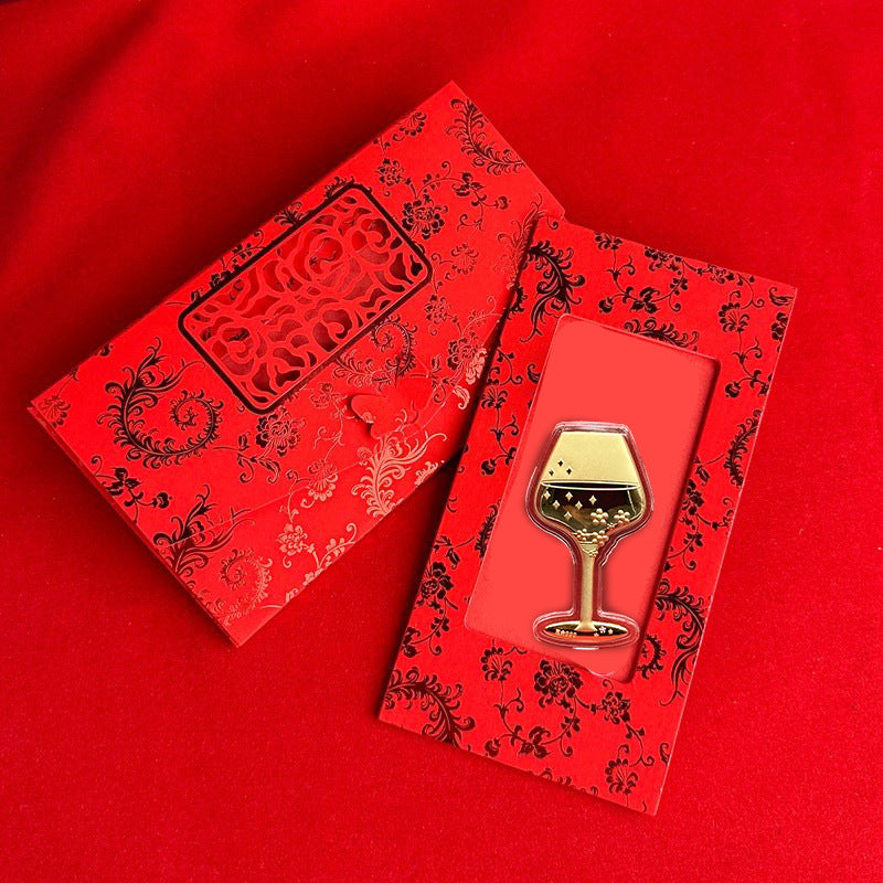 Gold Goblet Ornament – Elegant Wealth & Celebration Gift
