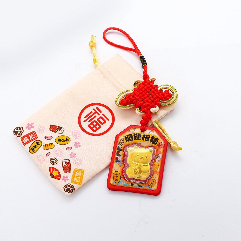 Lucky Cat Pendant – Fortune & Happiness Charm