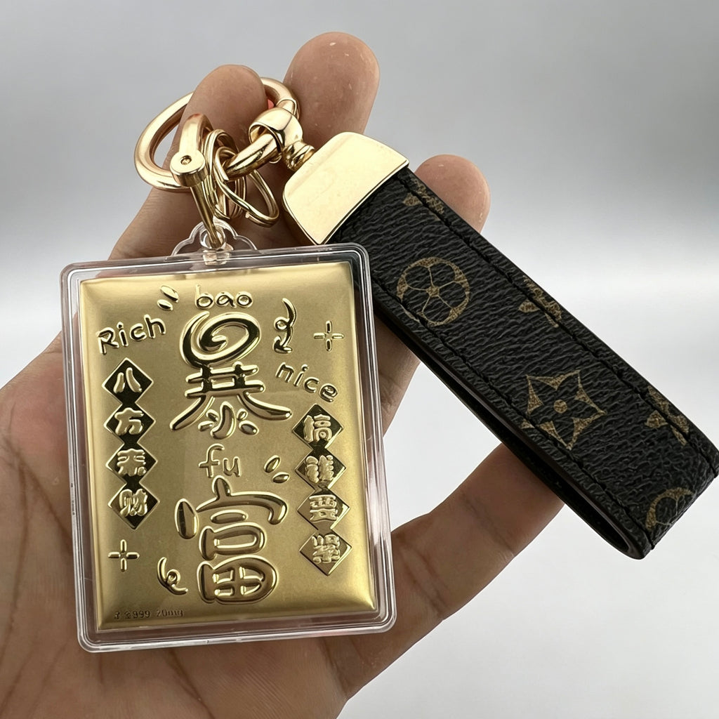Treasury Keychain Pendant – Fortune & Prosperity Lucky Charm