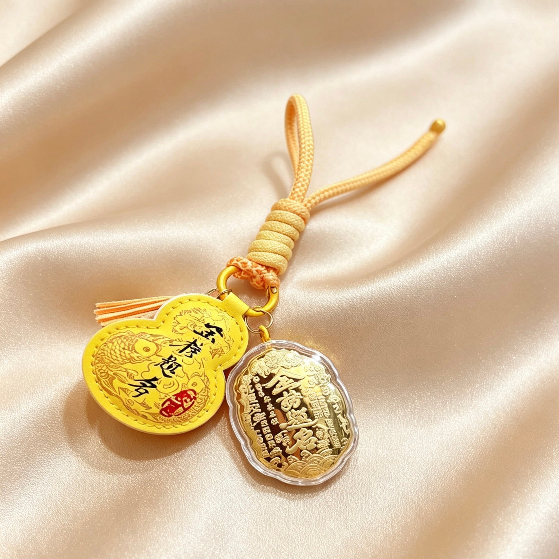 Gold List Success Keychain – Lucky Exam Blessing Charm