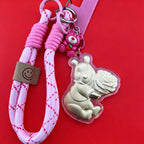 Lucky Bear Keychain – Cute Fortune Phone Charm