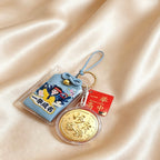Gold List Success Keychain – Lucky Exam Blessing Charm