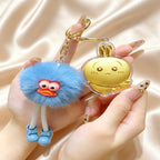 Cartoon Phone Charm Keychain – Cute Lucky Pendant Collection