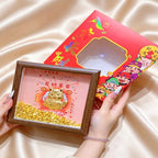Gold Foil God of Wealth Ornament – Feng Shui Display Decor