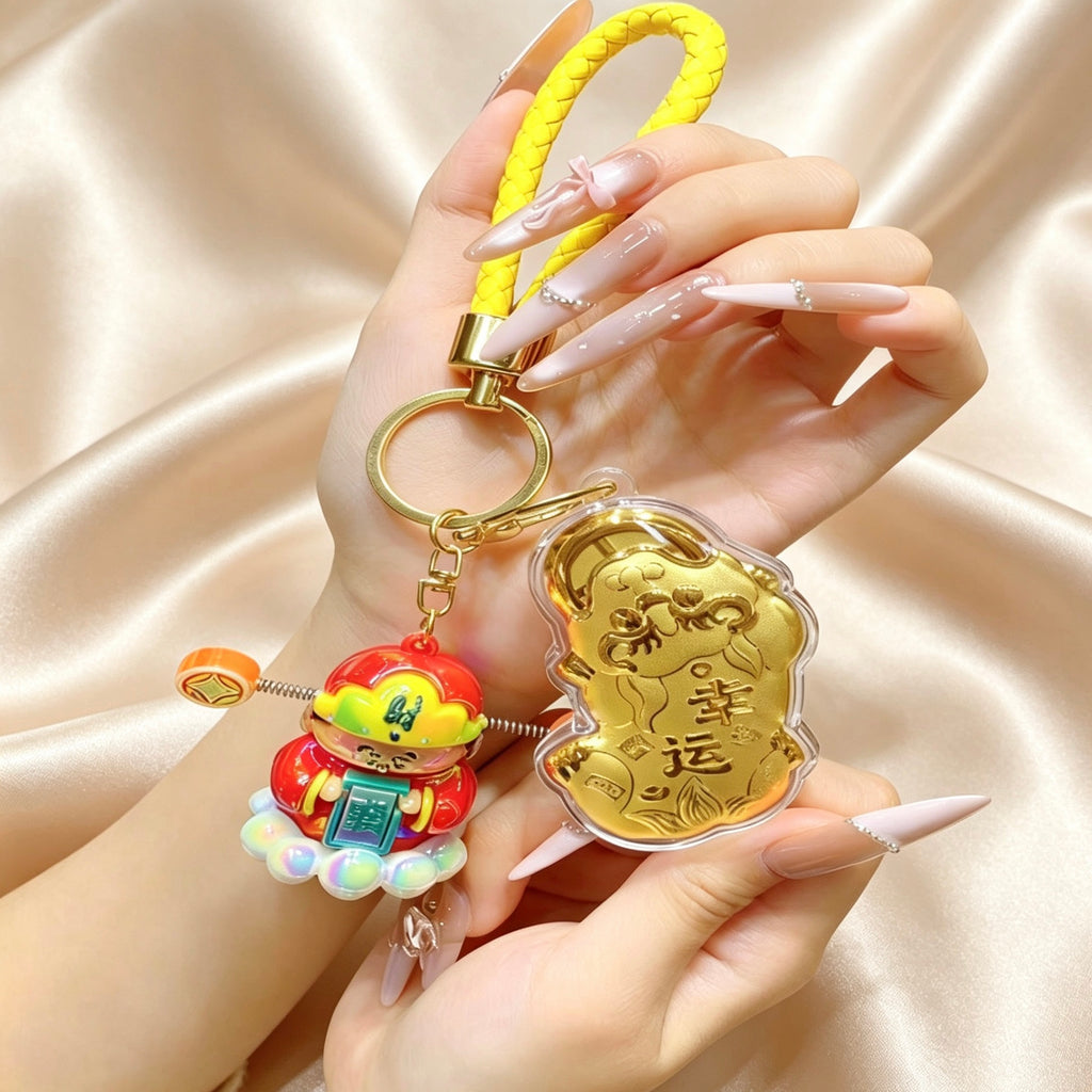 Pixiu Wealth Keychain – Prosperity & Fortune Pendant