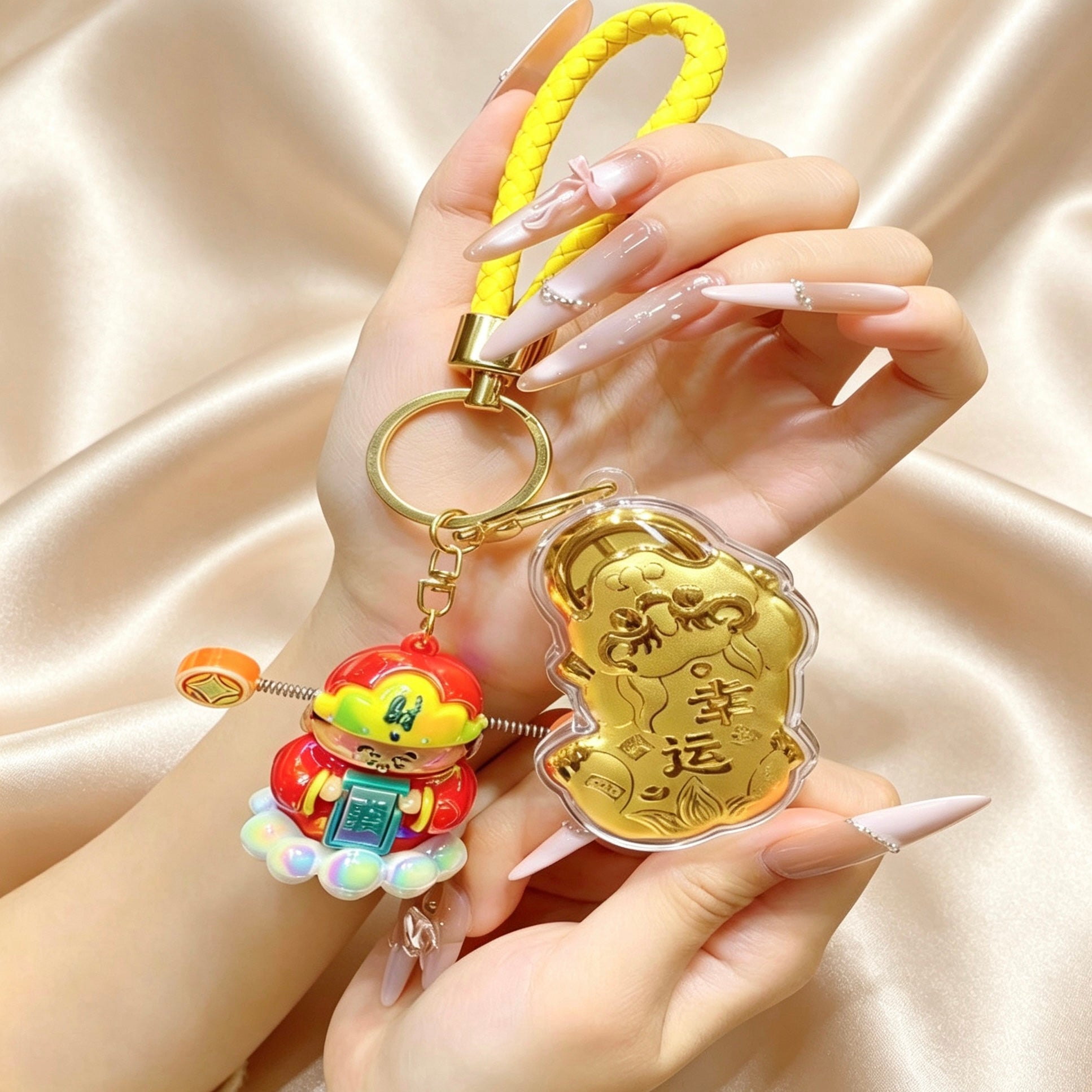 Pixiu Wealth Keychain – Prosperity & Fortune Pendant