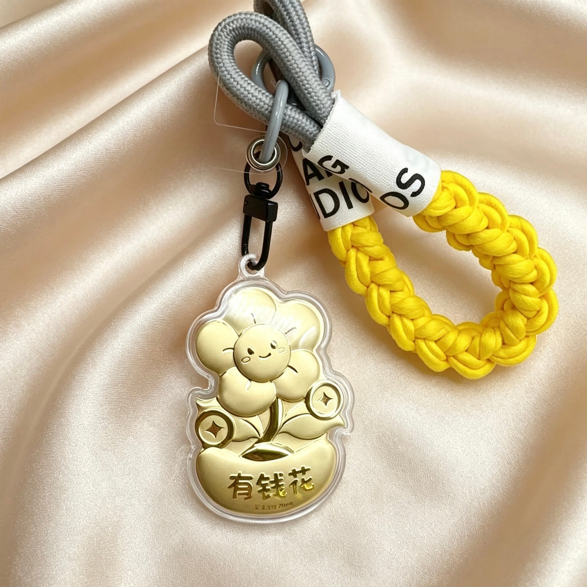 Pure Gold “Money to Spend” Keychain – Auspicious Feng Shui Lucky Charm