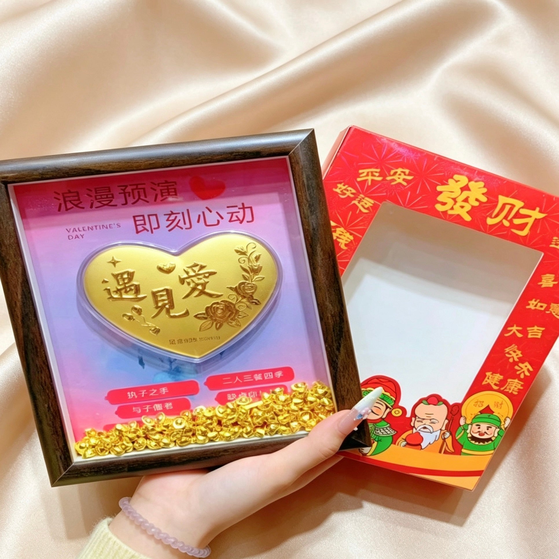 Pure Gold Love Ornament – Romantic Valentine’s Day Decor
